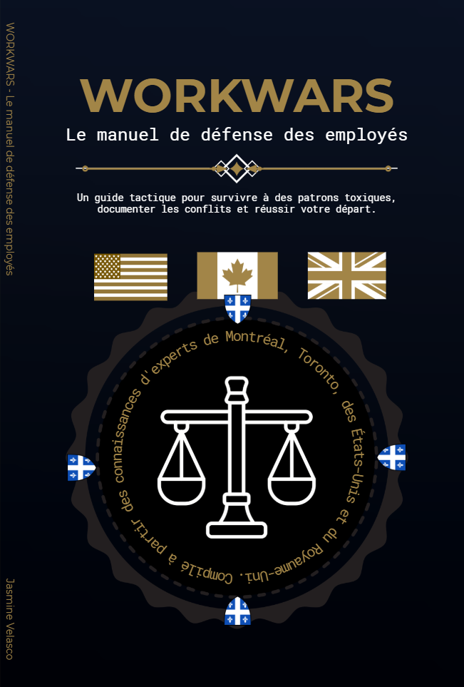 WORKWARS : Le Manuel de Défense de l'Employé par Jasmine Velasco — couverture avant